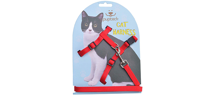 PUPTECK Cat Harness with Snap-Lock Buckles